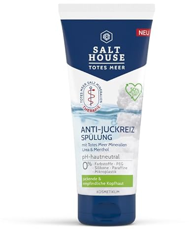 Salthouse Acondicionador antipicazón Terapia del Mar Muerto, contiene urea y pantenol, para cabello flexible, para el cuero cabelludo sensible y picor, 200 ml