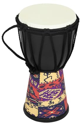 Tamburo a mano africano da 4 pollici occupazione africana Jembe tamburo a mano di capra in PVC tamburo musicale palmare strumento a percussione