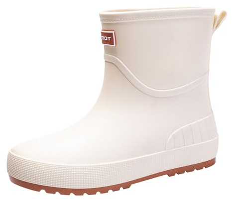 Botas de goma impermeables para mujer y hombre, botines de media altura, botas de lluvia antideslizantes, botas de lluvia para exteriores, botas de agua para senderismo, botas de lluvia, botas de agua