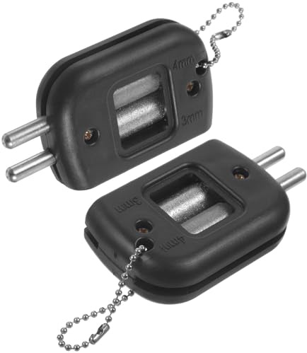 COHEALI Afilador de Cuchillas Portátil para Patines de Hielo, Piedra de Afilar Ajustable 2 Piezas, Accesorio Práctico para Mantenimiento de Patines de Hockey, Negro, Adecuado para