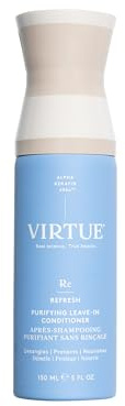 VIRTUE Purifying Leave-In Hair Conditioner Spray, Reduce Frizz and Split Ends, Detangles and Nourishes, Color Safe, 5 Fl Oz