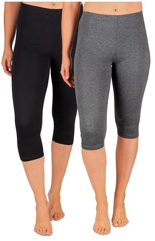SES Leggings Capri 3/4 para Mujer (2 Unidades, algodón)