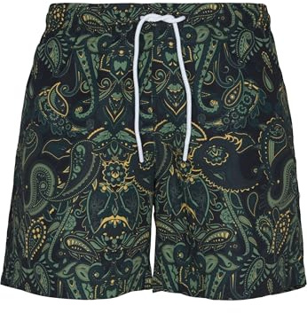 Urban Classics herr Tb3550-paisley Swim Shorts Badbyxor