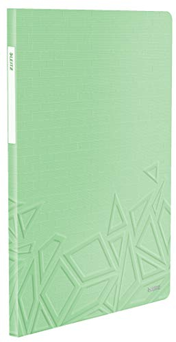 Leitz Urban Chic Sichtbuch in A4 Format, 20 Klarsichthüllen für 40 Blatt, Grün, 46510050