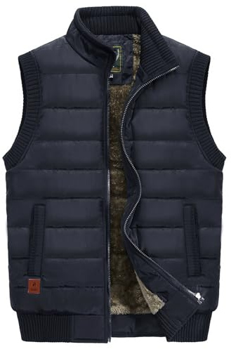 OlyljpinZ Chaleco Pesca Lana Invierno para Hombre Calentador Corporal A Prueba Viento Chaqueta Sin Mangas Al Aire Libre Chaleco Acolchado Senderismo Fotografía Abrigo Chaleco con Múltiples Bolsillos
