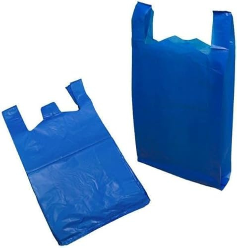 AMD Nexus Lot de 100 grands sacs de transport en plastique résistants Bleu 28 x 43 x 53 cm