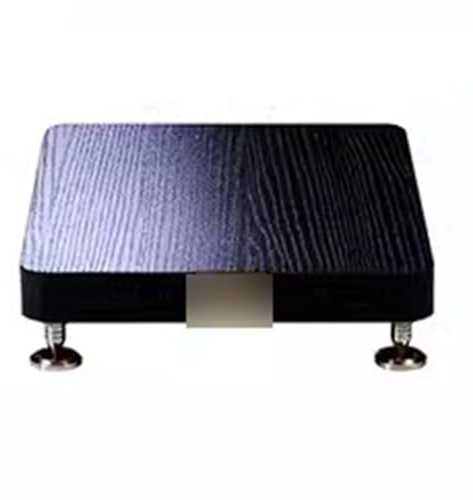 1-stufiges HiFi-Rack-AV-Regal Bodenstehendes Audiotablett TV-Schrank HiFi-Verstärkerschrank Geräteschrank Lautsprecher-Rack Verstärker-Rack Audio-Video-Komponenten (Color : Schwarz, S : 19 * 25cm)