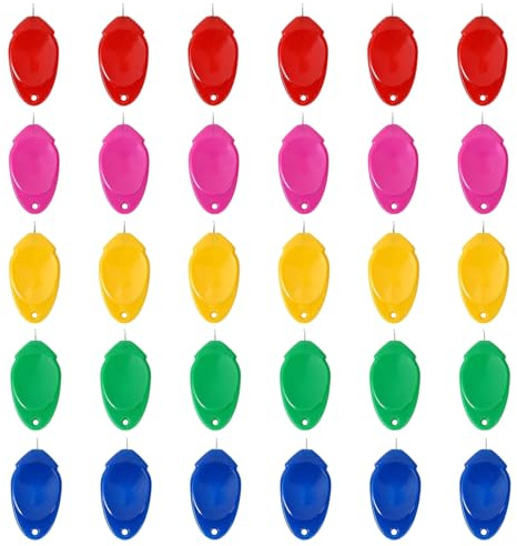 KEYRI 30 Piezas Enhebradores de Aguja, Enhebradores de Agujas de Plástico Multicolor Enhebradores de Agujas de Coser a Mano para Coser Manualidades y Bordado DIY Mendición de Ropa (30)
