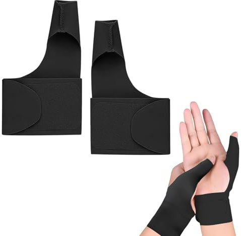 Hongoen Daumensattelgelenk Bandage,Elastische Daumen Handgelenkschiene Kompressionshülse,Daumen Handbandage,Daumenorthese Handbandage mit Gel Li