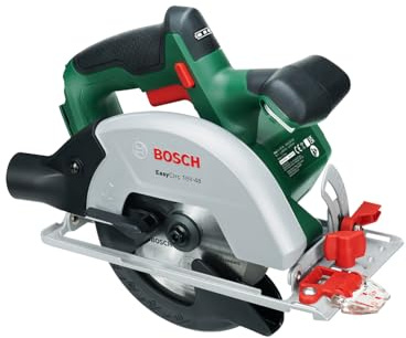 Bosch 18V System Cordless Circular Saw EasyCirc 18V-48 (Cutting Wooden Materials up to 48 mm; incl. Vacuum Adapter, Parallel Guide)