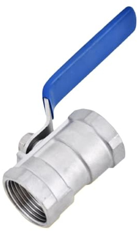 Vanne à bille Vanne à bille monobloc filetée femelle en acier inoxydable 1/4 3/8 1/2 3/4 1 1-1/4 1-1/2 2(DN15,SS316)