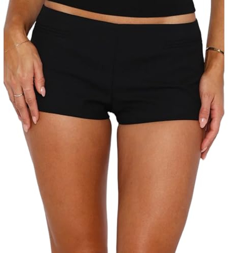 Nicoxijia Women's Y2k Micro Shorts Skinny Booty Mini Shorts Summer Slim Fit Night Club Going Out Hot Bottoms Pants Streetwear