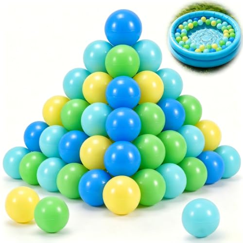 Shyllin Lekbollar, 50 st, 5,5 cm, blandade färger, BPA-fria, för grepp och kastning, mjuka plastbollar, för barnpooler