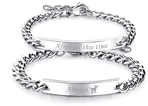 OIDEA 1 par (2 st) herr-, dam-partnerarmband med gravyr, rostfritt stål, Je T'Aime, zirkon, vänskapsarmband, armkedja, armband, silver e rostfritt stål, cod. O0270017-DE