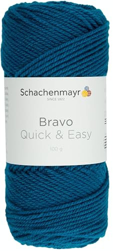 Schachenmayr Bravo Quick&Easy, 9807590-08195, Farbe: Petrol, 100g, Handstrickgarne