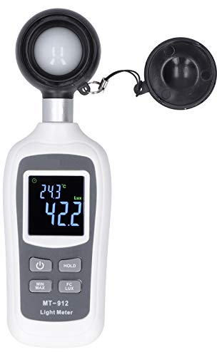 Digitales Lux-Messgerät, 0~200K Lx Hand-Lux-Lichtmessgerät, LCD-Mini-Luxmeter-Luminometer-Photometer-Illuminometer, für Privathaushalte, Schulen, Fabriken
