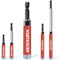 Geinxurn 5 PCS Drive Guide with Self Retracting Sleeve, Mixed Length Magnetic Drill Bit Tip Holder for Prevent Screws Shaking When Driving