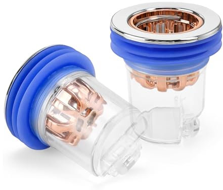 2 unidades de tapón de olor para ducha, desagüe de suelo, con válvula antirretorno, para balcón, cocina, lavabo, ducha y sala de lavadora, 2 unidades