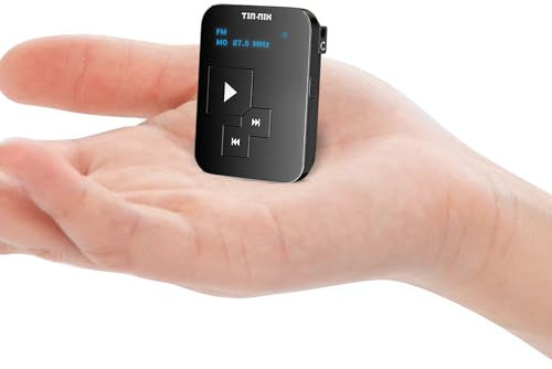 Radio AM FM SW Mini Tin-Nik : Poids 27 grammes, Taille de Montre, Rechargeable par USB, Radio de Poche personnelle, écran OLED, Clip, réglage numérique, stéréo Casque - FA298