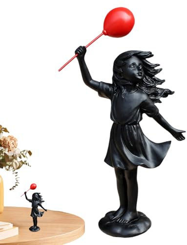 Figure De Jardin - Figures De Jardin Debout Pour L'extérieur | Resin Art Ornement Résistant Aux Intempéries Ballon De Maintien | Salon LAWN Park Nightstand Terrace Wedding | Construction De Résine Ext