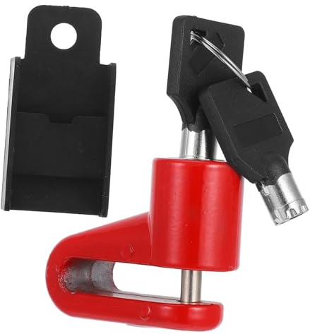 LOLIPPYY Candado De Disco Freno Antirrobo para Moto y Bicicleta Seguro De Aleación Resistente con Dos Llaves para Vehículos Eléctricos Bloqueo Portátil para Protección Antirrobo