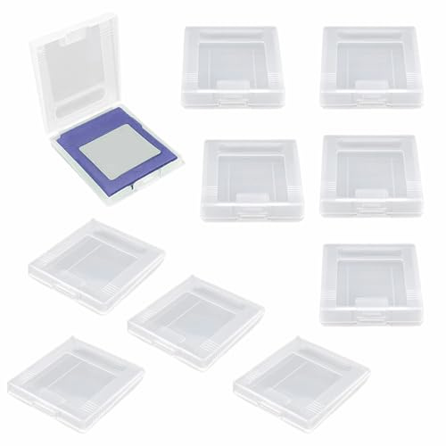 YOUDALIS 10 Pezzi Copertura Antipolvere di Plastica Trasparente Gioco di Carte Cartuccia di Immagazzinaggio Organizzatore di Cartucce di Gioco per GB GBC GBP