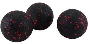 Qury 2 st muskelavslappnande massageboll, fasciaboll, för fot, rygg, ryggrad, fasciaträning, muskelmassage