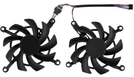 SHANGYG 2 Ventiladores de refrigeración 4 Pines Repuesto para Tarjeta gráfica GeForce GTX 1660Ti 1650 1660 Super RTX 2060 Colorful