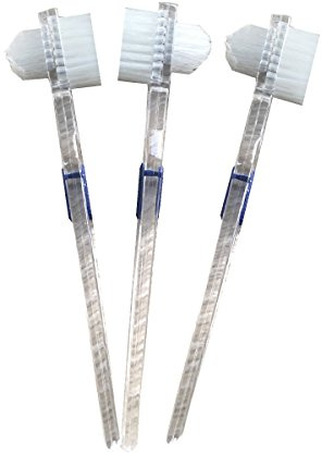 SUPVOX Cepillo Para Doble Cara Con Mango Antideslizante 3 Unidades Cepillo De Limpieza Para Prótesis Dentales Cerdas Firmes Para Eliminar Manchas Y Partículas