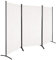COSTWAY Folding Room Divider, 3 Panels Wall Privacy Screen Protector, Living Room Bedroom Bathroom Paravent Partition Separator, 260x183cm (Beige)