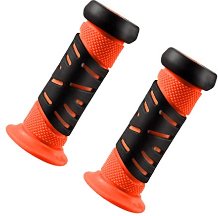 Amagogo Poignées De Vélo pour Enfants Poignées De Vélo Antidérapantes Et Ventilées per Guidons avec Un Diamètre De Trou De 2,2 Cm, pour Vélos pour Enfants, Vélos équilibre, Tricycles, Orange