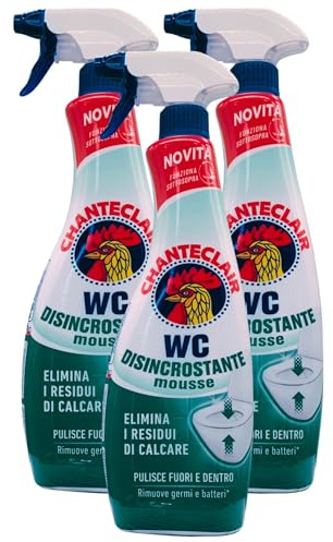 WC Disincrostante Mousse, Pulisce e Igienizza, Funziona anche Sottosopra, Forza&Igiene - 625 ml (3 Unità)