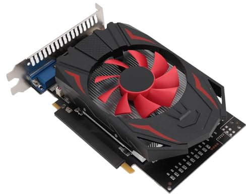 ASHATA 1050 2 GB DDR 5 128 Bit Scheda Grafica Gioco 2560x1600 risoluzione PCI Express 2.0 16X Presa Scheda Grafica PCIE con Ventola