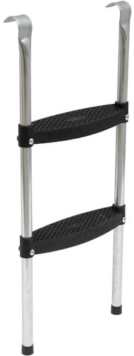 76cm Height 2 Tread Trampoline Ladder Steps - Frame Hanging Wide Grip Step 100KG