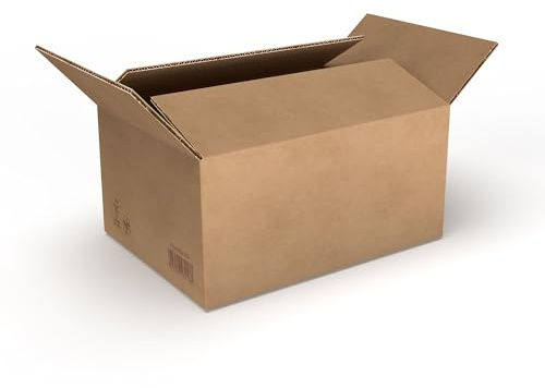 RaKuPack fraktkartong 25 st vikbar kartong 210 x 150 x 100 mm brun förpackningskartong olika storlekar