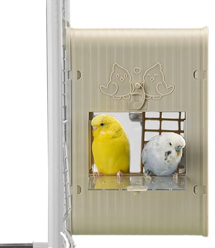 Caja nido para pájaros | cacatúas | generosa casa para pájaros para cacatúas y como decoración natural de jardín para observar aves en hábitat de aves silvestres