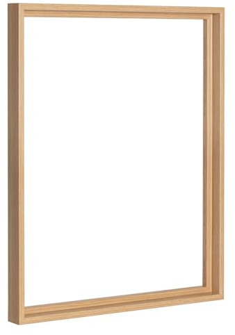 Bildershop-24 Marco de espacio de sombra Lamia, Roble natural (decoración), 80x120cm, para autoensamblaje, kit de autoensamblaje
