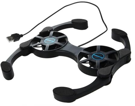 Base di raffreddamento per laptop Pad di raffreddamento laptop radiatore per supporto di raffreddamento notebook 2Fans per staffa supporto in plastica per laptop Accessori per computer Cooling Pad
