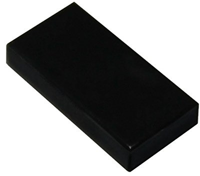 LEGO Parts and Pieces: Black 1x2 Tile x100