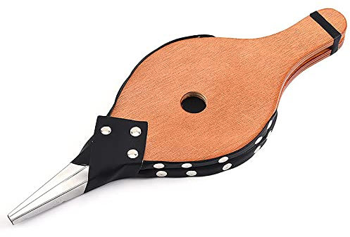 NZXVSE Soufflet de cheminée en bois, 38 x 13 cm en cuir, souffleur d'air avec sangle de suspension, grille de cheminée, souffleur d'air pour intérieur ou extérieur, cuisine, camping, barbecue