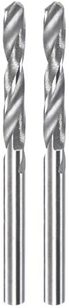 sourcing map 2pcs Solid Carbide Drill Bits 2.7mm C3/K10 Tungsten Carbide Precision Mini Micro Straight Shank Twist Drill Bit for Stainless Steel Metal Plastic Wood