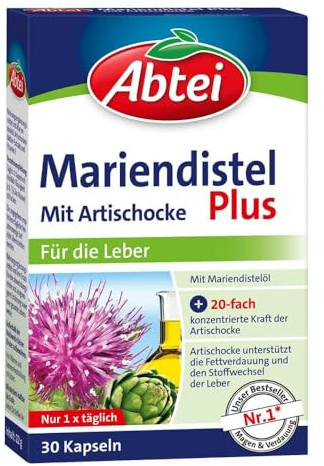 Abtei Mariendistel Plus Kapsel (n) mit artischocke Tf 30 stk