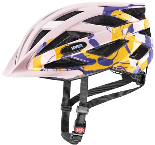 uvex air Wing - Leichter Fahrradhelm für Damen und Herren - individuelle Größenanpassung - Powder-Liquids - 52-57 cm
