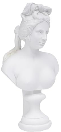 CORHAD 1stk Figur Aus Harzgips Skulptur Frauenkörper Griechische Frauenskulptur Büstenstatue Der Frau Figur Aus Der Griechischen Mythologie Antike Weibliche Figur Mythologie Skulptur Weiß
