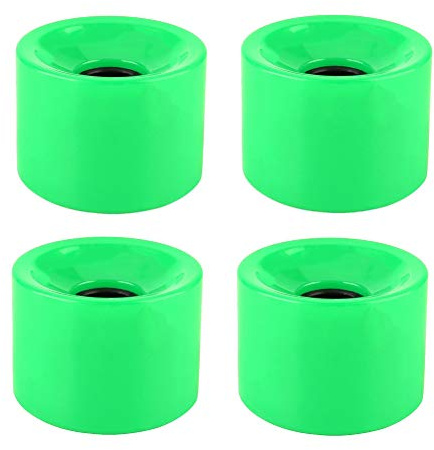 equlup 4pcs Skateboard Wheels Set 70 * 51mm PU Skateboard Wheels Long Board Wheel Longboard Wheels Skate Wheels Cruiser Wheels (Green)