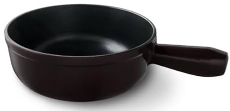 Kisag LENK Ostfondue Caquelon för 4–6 personer, Ø 20 cm, 2 l, emaljerad gjutjärnsgryta med sidohandtag, ostfondue-kastrull induktion och alla typer av spisar, ugnssäker upp till 250 °C, schweizisk