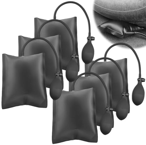 Pack of 6 Air Cushion Assembly Cushions: Inflatable Mounting Cushion, Air Wedge Pump, Air Cushion Lifter, Window Assembly of 200 kg Hand Tools, Mounting Expansion Cushion for Installation of Windows