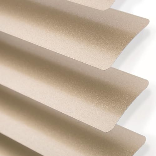 Frosted Champagne Gold Aluminium Venetian Blinds Slat Home Office Blind Thin Slats Kitchen Blinds Blackout Shutters Child Safe Home, Customisable (60×90cm)