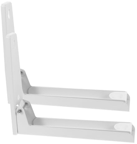 Toyvian 2 Piezas Soporte de Pared para Microondas Plegable de Acero Estante Expandible y Resistente para Cocina Marco Compatible Mayoría de Hornos de Unidades