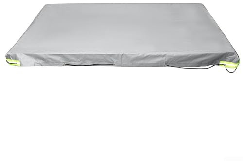 Drivstraw Lona impermeable para remolque de camping - Tela Oxford resistente y material de PVC, protección anti-UV y resistente al viento, 208 x 114 x 13 cm (gris)